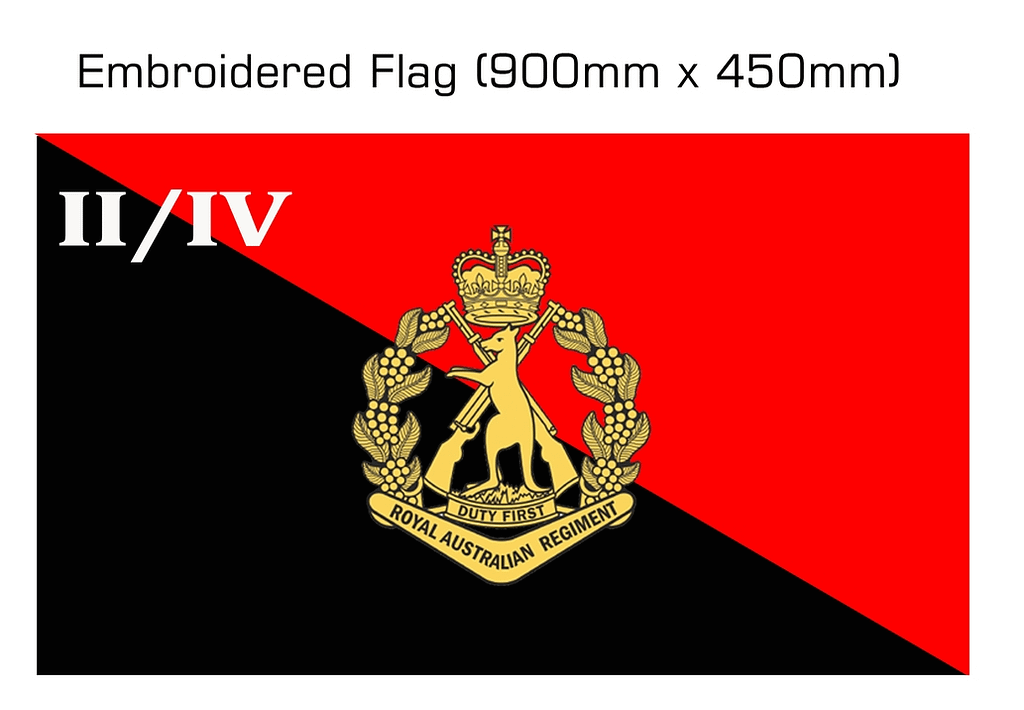 The 2nd/4th Battalion The Royal Australian Regiment (2/4RAR) Unit Flag ...